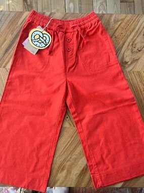Red Flower Pants
